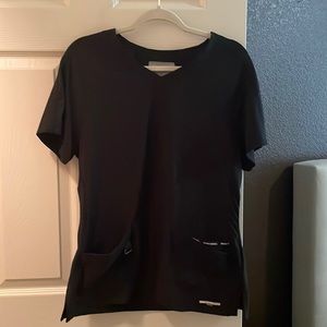 Skechers black scrub top